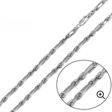 Load image into Gallery viewer, Sterling Silver Figarope Milano Chain Or Bracelet