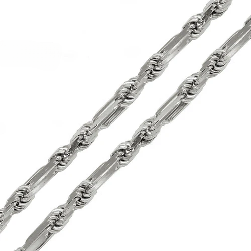 Sterling Silver 8mm Figarope Milano Chain