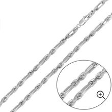 Load image into Gallery viewer, Sterling Silver Figarope Milano 3mm Chain