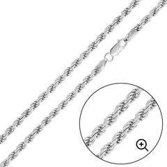 Sterling Silver Flex Rope 100 Chain Or Bracelet
