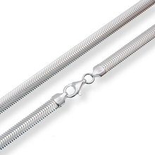 Load image into Gallery viewer, Sterling Silver Flat Snake 640 Flexible Chain