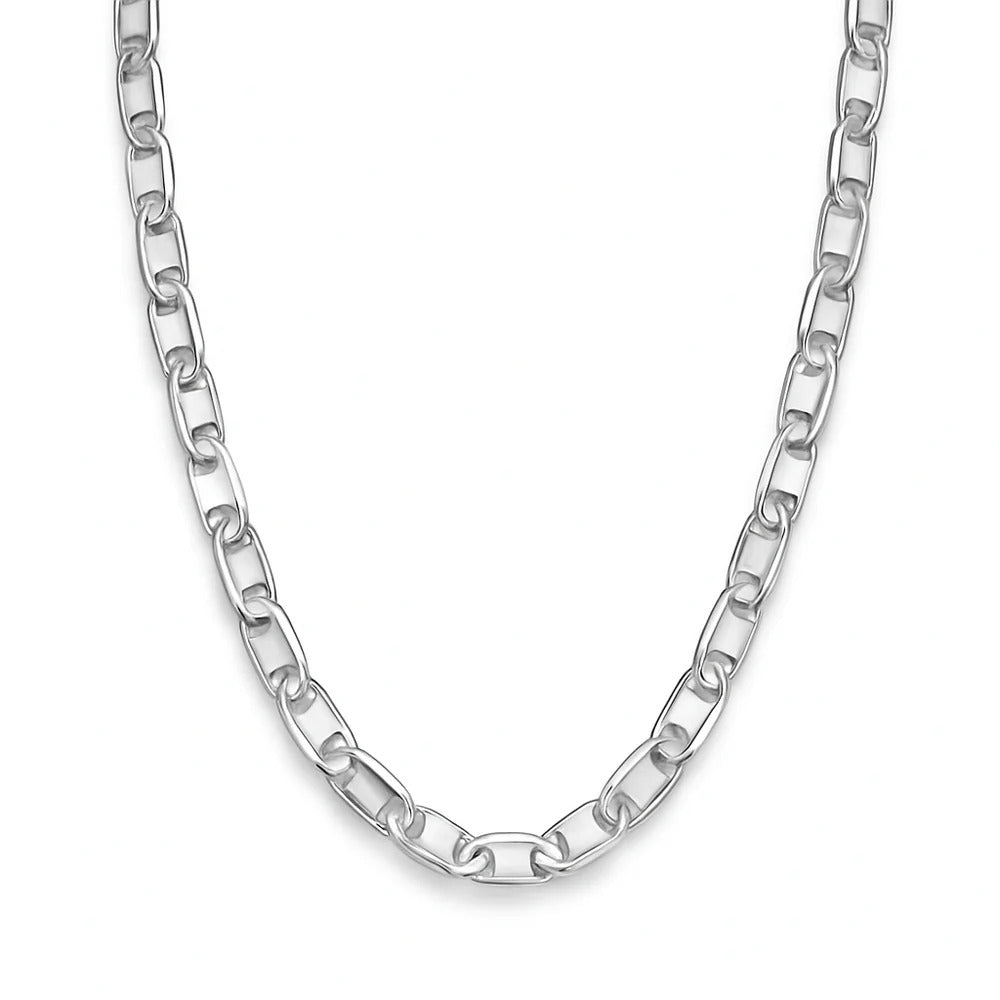 Sterling Silver Basic Non-Plated Diamond Cut Six Sided Valentino Chain Or Bracelet