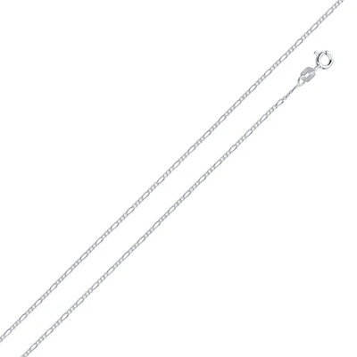 Sterling Silver Super Flat Figaro 1.3mm-035 Chain