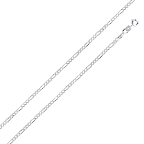 Sterling Silver Figaro 050-1.7mm Chains