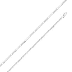 Sterling Silver Figaro 080 Chain Or Bracelet