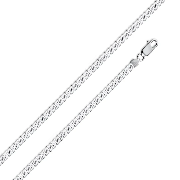 Sterling Silver Miami Cuban 120-3.7mm Chain