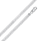 Sterling Silver Miami Cuban 220-7.6mm Chain