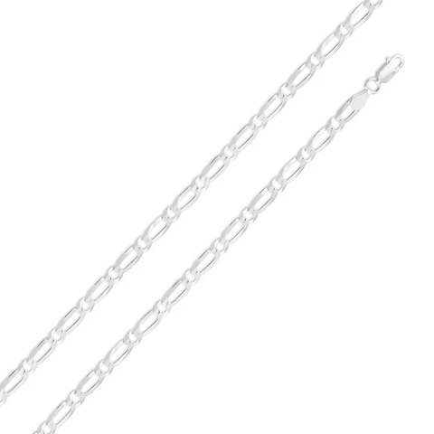 Sterling Silver Figaro 120 1+1 Chain Or Bracelet
