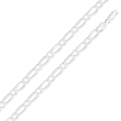 Sterling Silver Figaro 5.7mm Chain