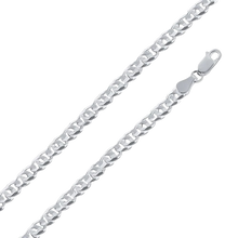 Load image into Gallery viewer, Sterling Silver Bird Eye Diamond Cut Curb 100-3.9mm Link Chain