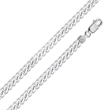 Load image into Gallery viewer, Sterling Silver Light Weight Miami Cuban Diamond Cut 180 Chain Or Bracelet