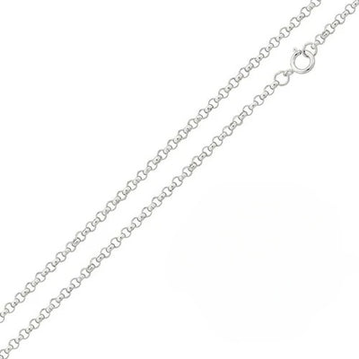 Pack of 6 Sterling Silver High Polished Round Rolo 1.5mm-020 Chain