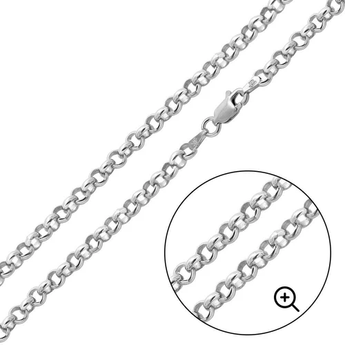 Sterling Silver High Polished Round Rolo 2.6mm-040 Chain with Spring Clasp