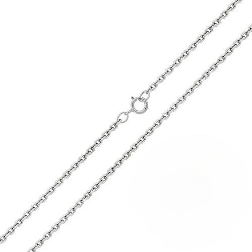 Pack of 6 Sterling Silver Diamond Cut Cable Rolo 0.9mm-020 Chains