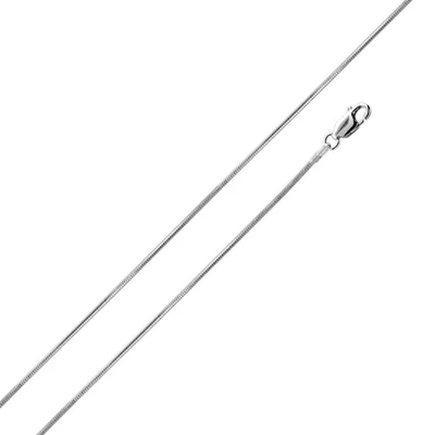 Sterling Silver Eight Sided Snake 1mm-025 Chain