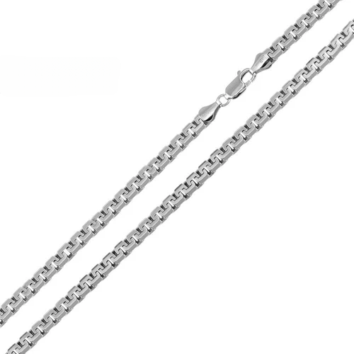 Sterling Silver Greek Box Diamond Cut 250 Chains