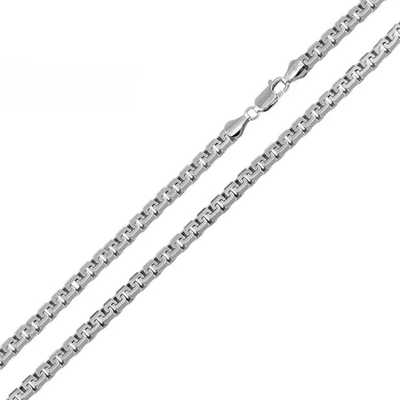 Sterling Silver Greek Box Diamond Cut 250 Chains