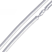 Load image into Gallery viewer, Sterling Silver High Polished Flat 4mm Omega Chainﾠ