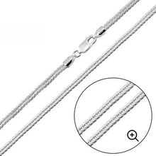 Load image into Gallery viewer, Sterling Silver 1.8mm Foxtail Chain