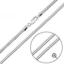 Load image into Gallery viewer, Sterling Silver 2.1mm Foxtail Chain