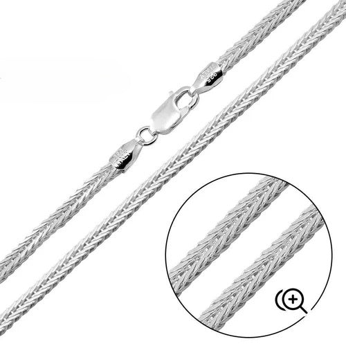 Sterling Silver 2.5mm Foxtail Chain