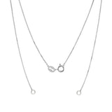 Sterling Silver High Polished Charm Necklace Replacement 0.6mm Box Chain-Length 16