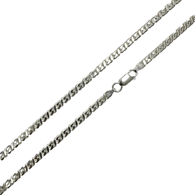Sterling Silver Dollar Cuban Diamond Cut 130-4.1mm Chain