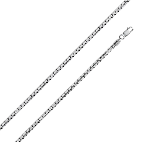 Sterling Silver Box 035-1.8mm chain with Lobster Clasp Closure, Length 16"