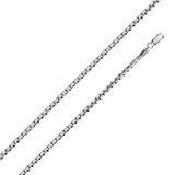 Sterling Silver Box 035-1.8mm chain with Lobster Clasp Closure, Length 16