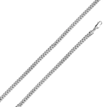 Load image into Gallery viewer, Sterling Silver Rhodium Plated Hollow Franco Chain