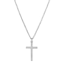 Load image into Gallery viewer, Sterling Silver Gold Plated Cross Pendant With Chain