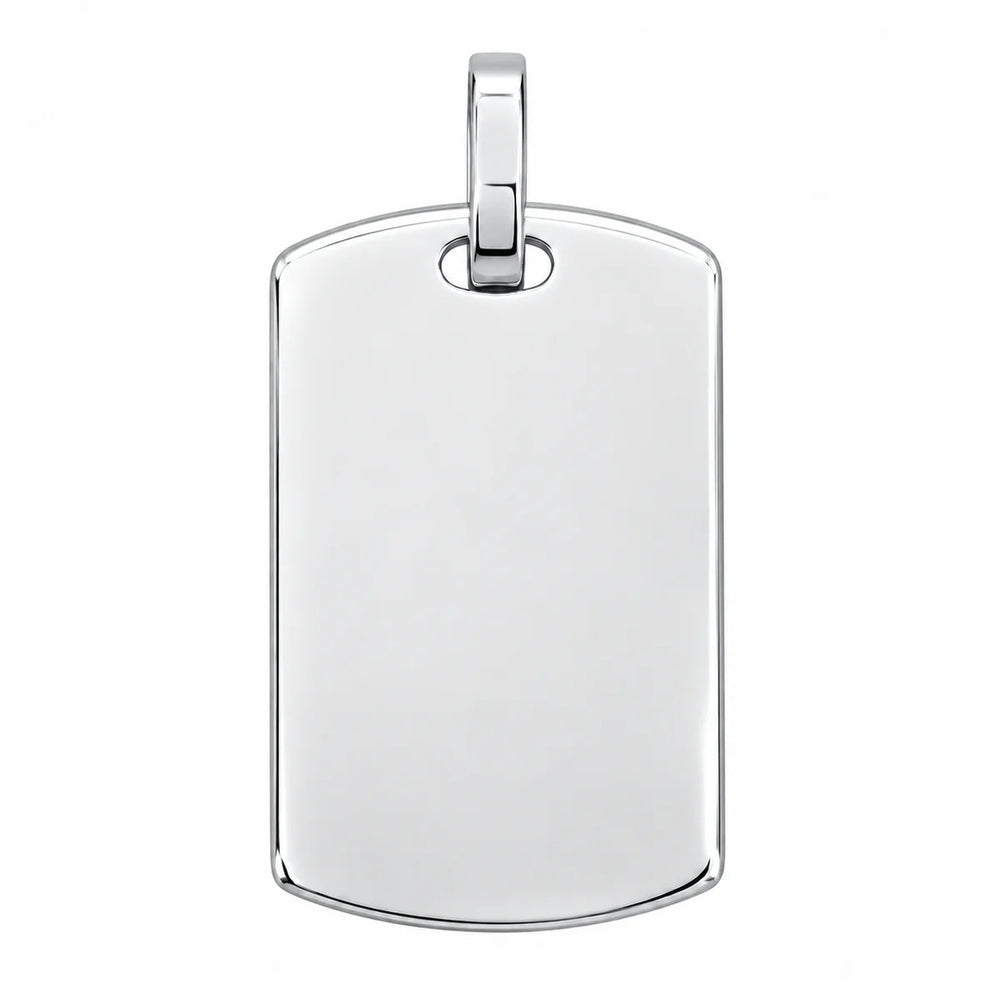 Sterling Silver Plain Dogtag