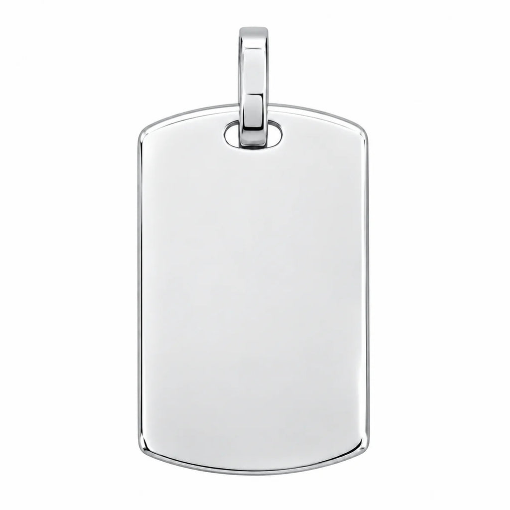 Sterling Silver Plain Dogtag