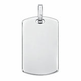 Sterling Silver Plain Dogtag