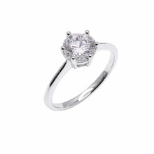 Load image into Gallery viewer, Sterling Silver Rhodium Plated Round Lab Grown Diamond Solitaire Engagement Ring