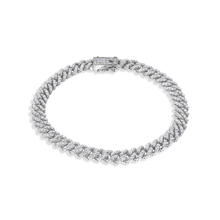 Load image into Gallery viewer, Sterling Silver Rhoidum Plated Monaco Moissanite Stone Bracelet