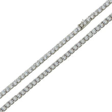 Load image into Gallery viewer, Sterling Silver Rhodium Plated Moissanite 2.2mm Tennis Necklace Or Bracelet