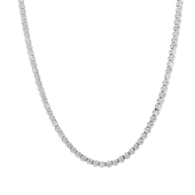 Load image into Gallery viewer, Sterling Silver Rhodium Plated Moissanite Stone Tennis Necklace