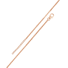 Sterling Silver Rose Gold Plated Adjustable Extension Chain