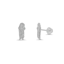 Load image into Gallery viewer, Sterling Silver High Polished Small Saint Jude Earrings