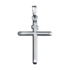 Sterling Silver High Polished Cross Pendant