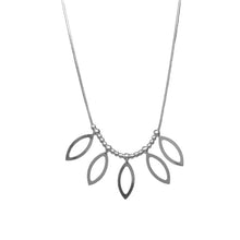 Load image into Gallery viewer, Sterling Silver High Polish Multi Almond Shaped Necklace