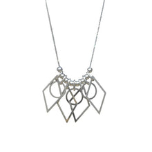 Load image into Gallery viewer, Sterling Silver High Polish Multi Shaped Necklace