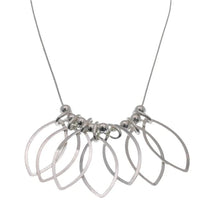 Load image into Gallery viewer, Sterling Silver High Polish Multi Large Almond Shaped Necklace