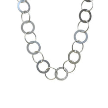 Load image into Gallery viewer, Sterling Silver High Polish Multi Ring Necklace