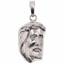 Load image into Gallery viewer, Sterling Silver High Polished Jesus Christ Pendant