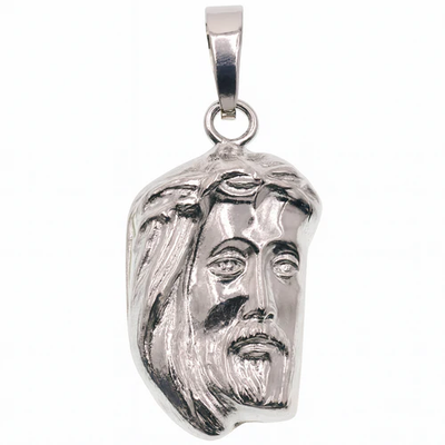 Sterling Silver High Polished Jesus Christ Pendant