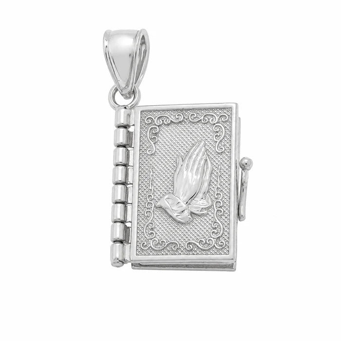 Sterling Silver High Polish Small Armenian Bible Pendant