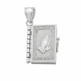 Sterling Silver High Polish Small Armenian Bible Pendant