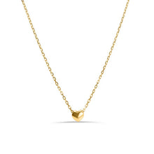 Load image into Gallery viewer, Sterling Silver Gold Plated Small Heart Necklace